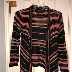 Wet seal striped cardigan